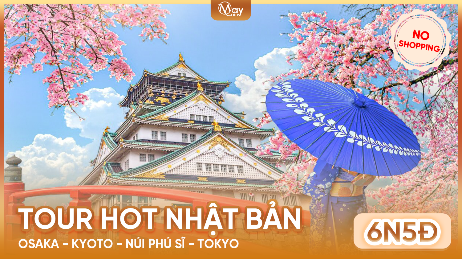 Tour Nhật Bản: OSAKA – KYOTO – NÚI PHÚ SĨ – TOKYO