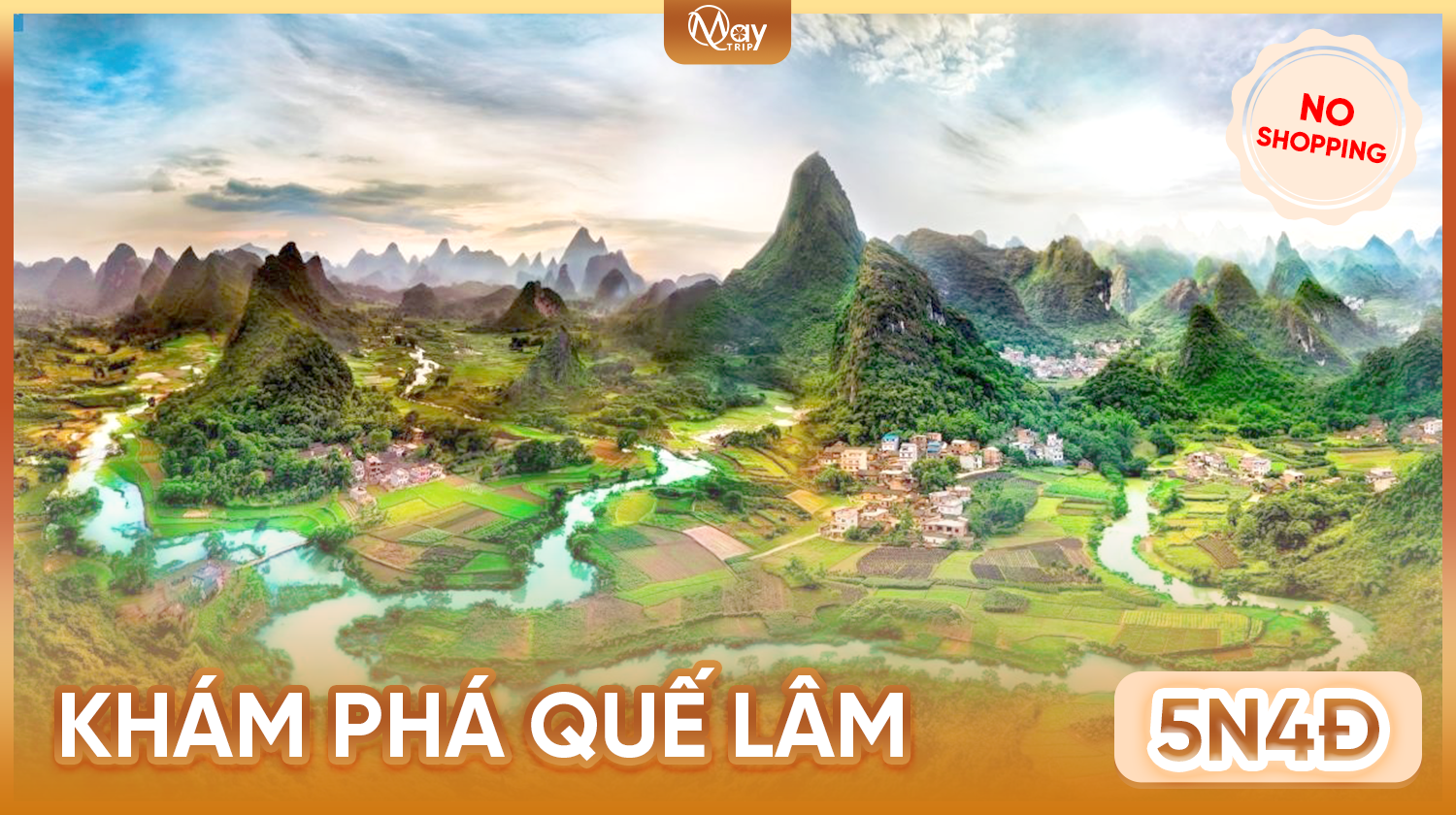 Tour Trung Quốc No Shopping: Tuyệt tác non nước Quế Lâm